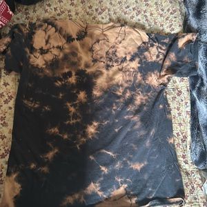 Black and Beige tie dye shirt